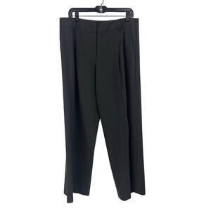 Vintage Giorgio Armani Wool Trouser Dress Pants Dark Gray Womens 48 / US 12